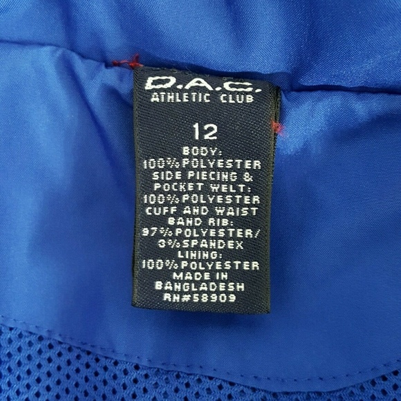 DAC Athletic Club Vented Youth Jacket Basketball - Picture 8 of 8